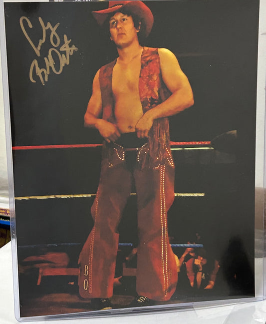 Cowboy Bob Orton Signed 8x10 Color Photo (Comes w/COA)
