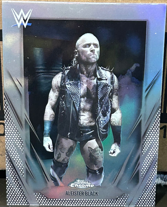 + Aleister Black 2026 WWE Topps Chrome Silver REFRACTOR Card