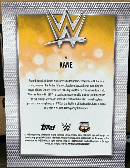 + KANE 2026 WWE Topps Chrome Card