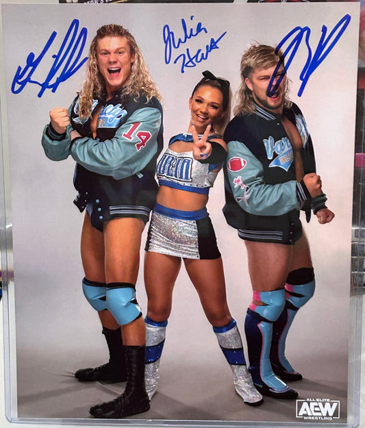 Varsity Blondes (Pillman jr, Julia Hart, Garrison) Triple Signed 8x10 Photo (Comes w/COA)