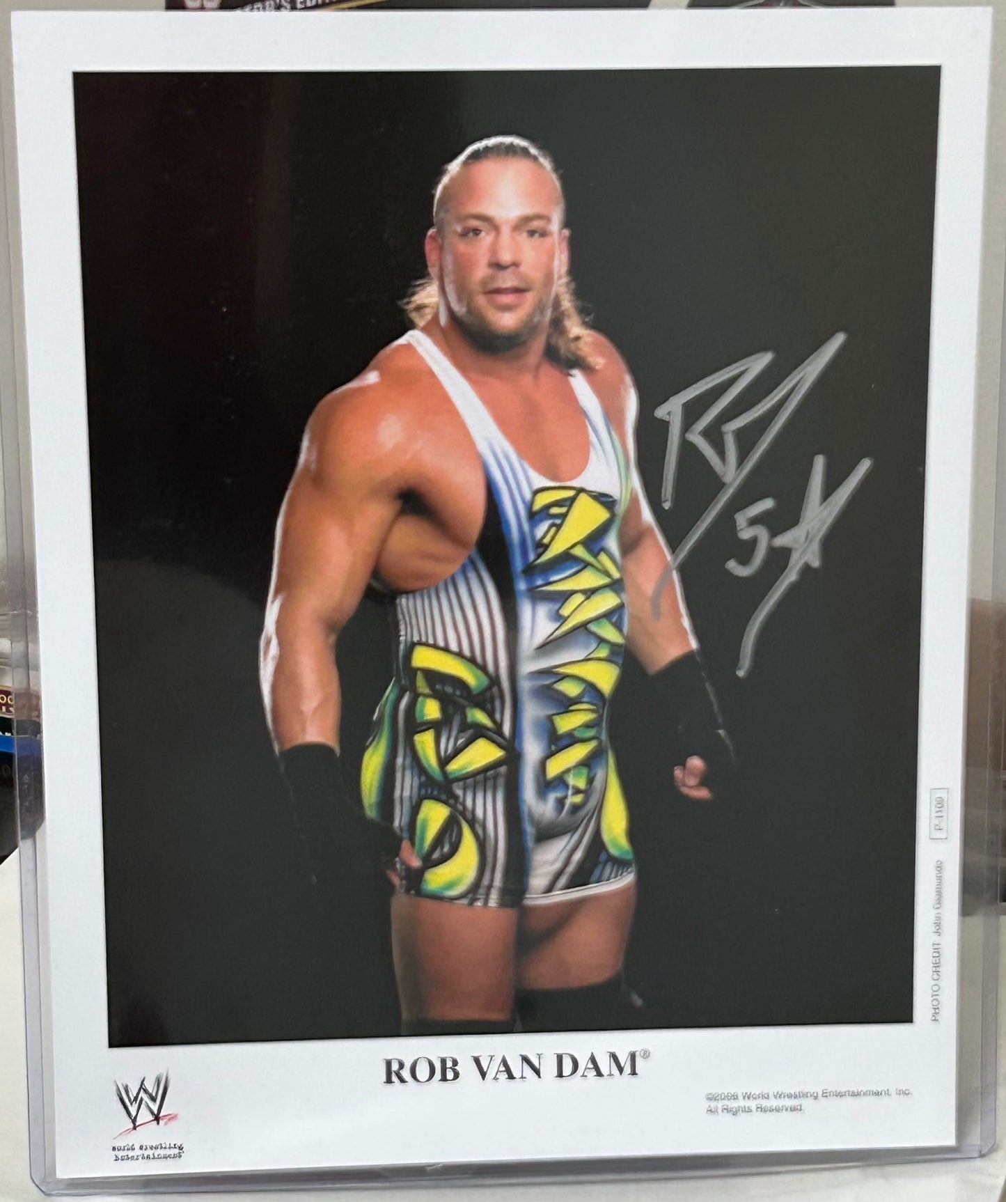 RVD Rob Van Dam Signed 8x10 Color Photo (Comes w/COA)