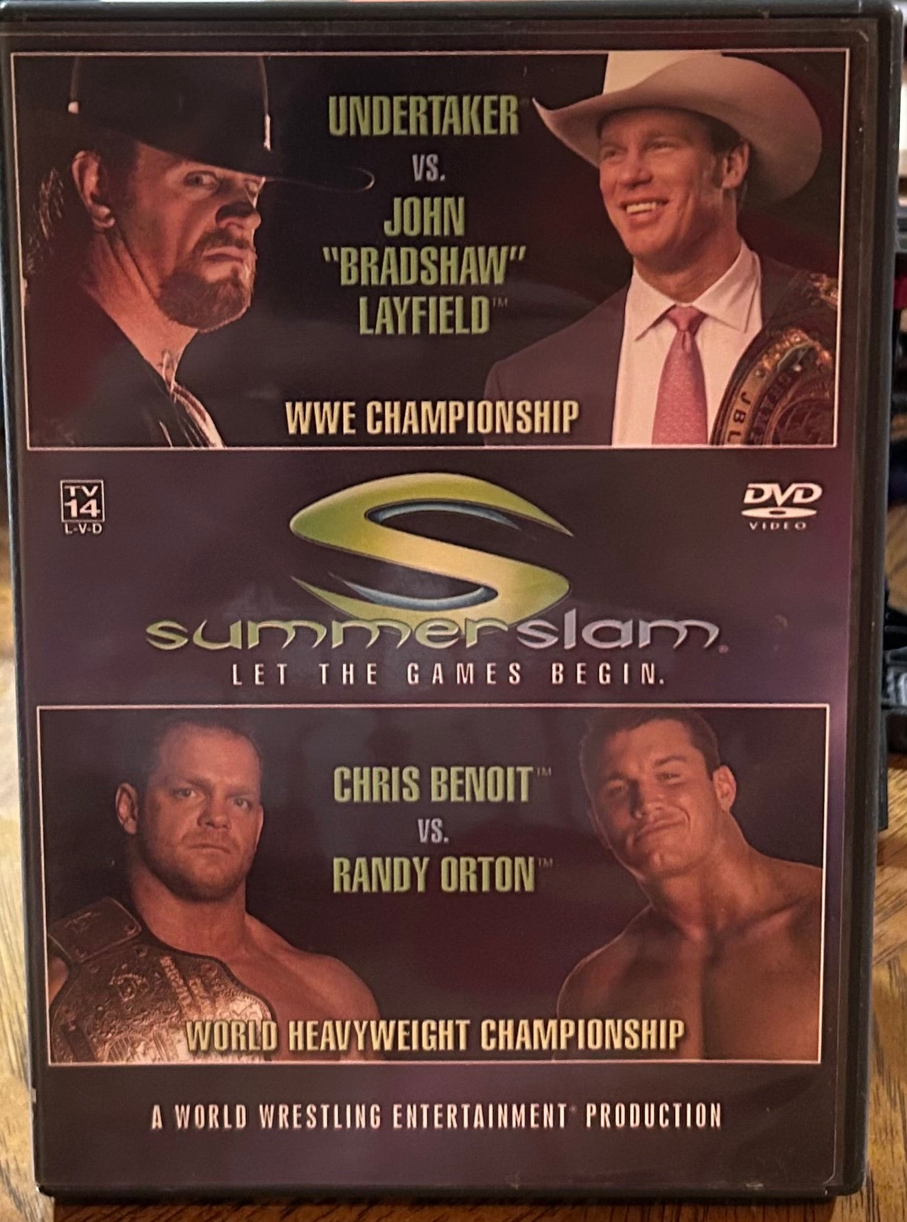 * WWE “Summer Slam 2004” DVD (Chris Benoit, Undertaker, Angle & so much more)