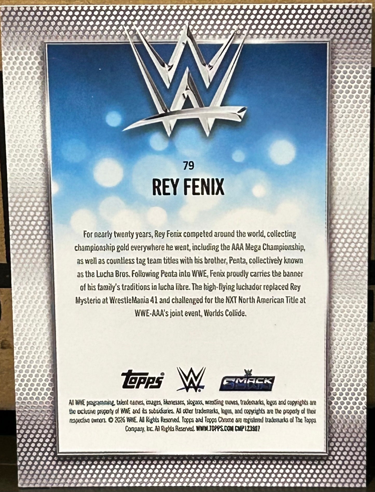 + Rey Fenix 2026 WWE Topps Chrome Card