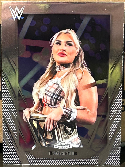 + Tiffany Stratton 2026 WWE Topps Chrome Card