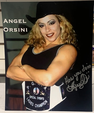 Angel Orsini ECW  Signed 8x10 Color Photo (Comes w/COA)