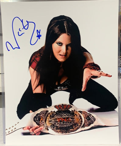 Katie Lea Burchill (Katarina Winter) WWE TNA Signed 8x10 Color Photo (Comes w/COA)