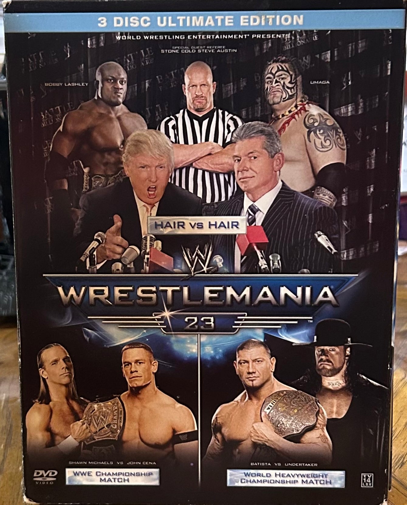 * WWE “Wrestlemania 23” DVD (3- Disc set) Includes Hall of Fame Ceremony DVD)