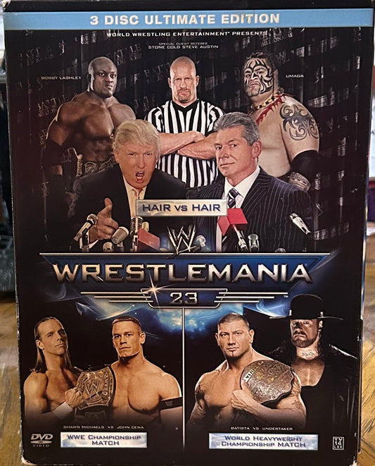 * WWE “Wrestlemania 23” DVD (3- Disc set) Includes Hall of Fame Ceremony DVD)
