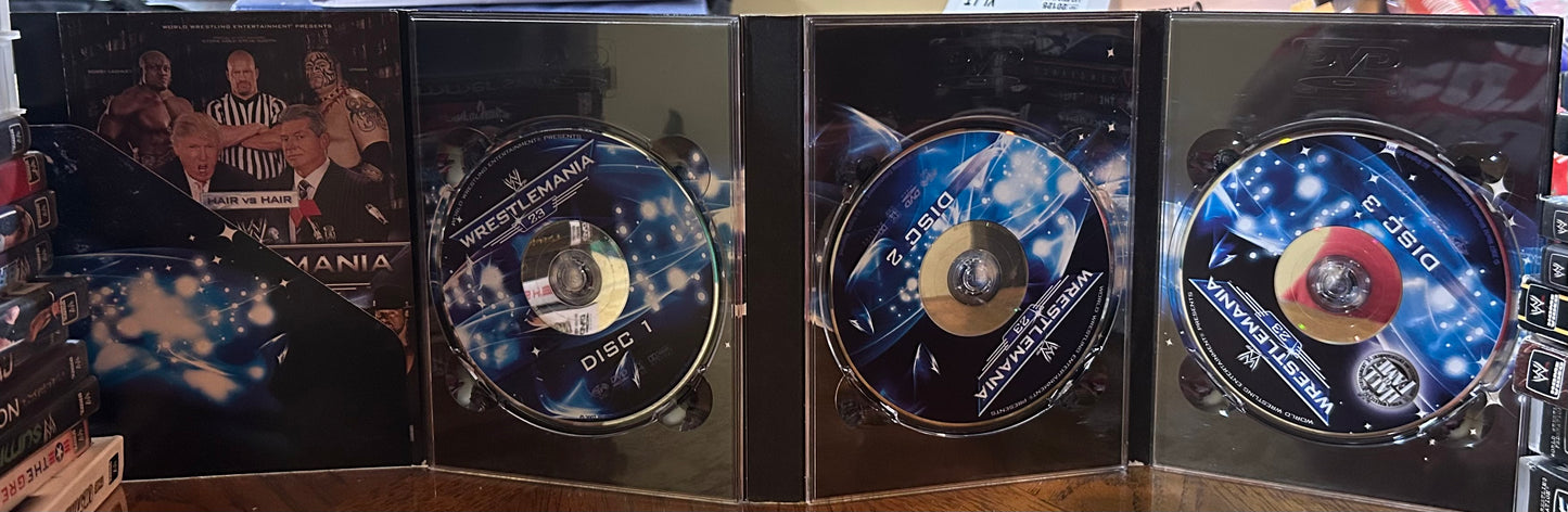 * WWE “Wrestlemania 23” DVD (3- Disc set) Includes Hall of Fame Ceremony DVD)