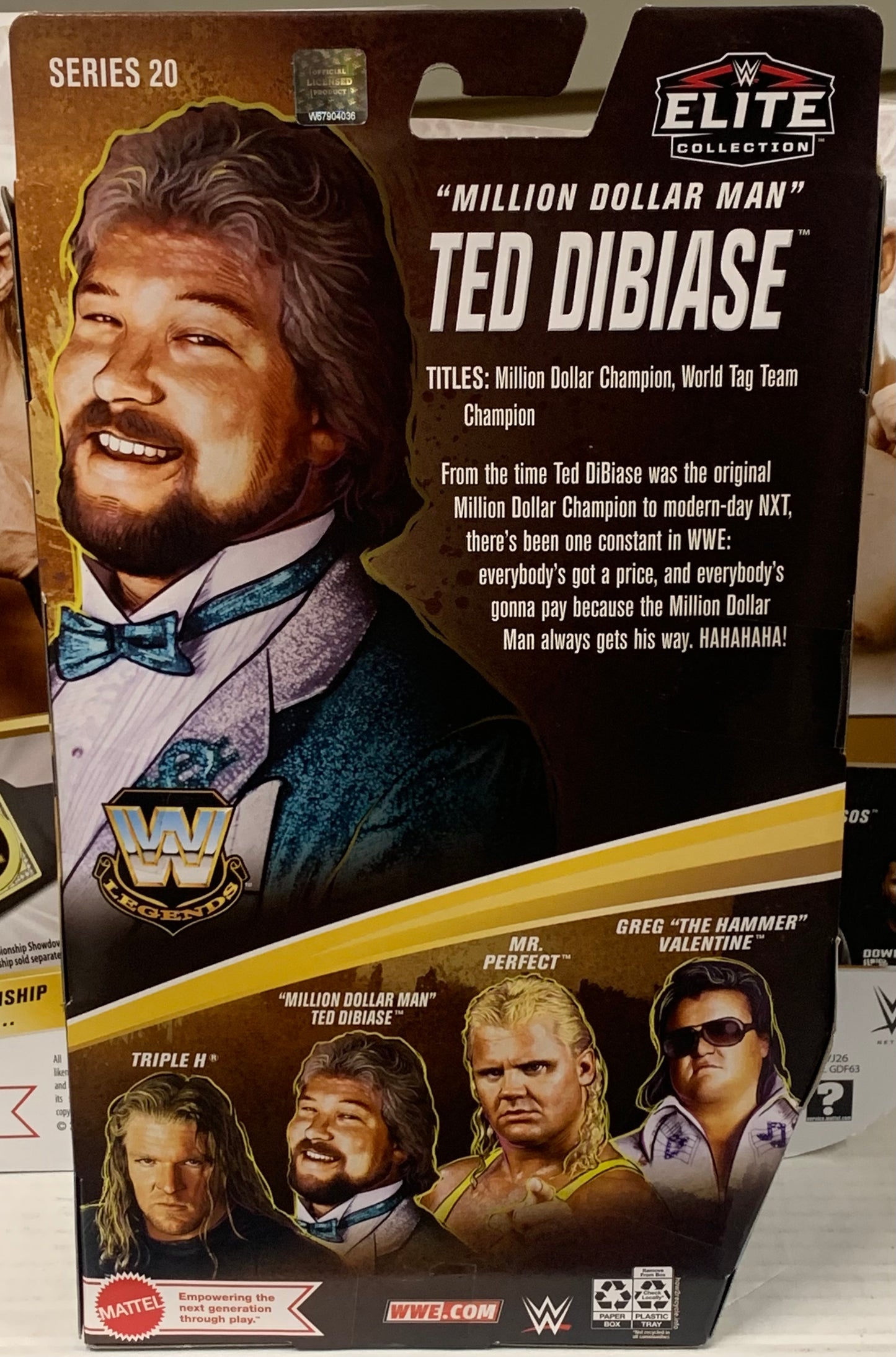 “Million Dollar Man” Ted DiBiase WWE Elite Legends Series 20 CHASE Figure