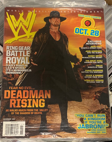 WWE Magazine Nov 2007 The Undertaker (Cena, Orton, Khali, Finlay)!!!