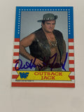 Outback Jack WWE 1987 Topps SIGNED Card (Comes with Certificate of Authenticity)