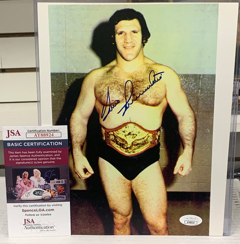 Bruno Sammartino Signed 8x10 Color Photo (JSA Certified)