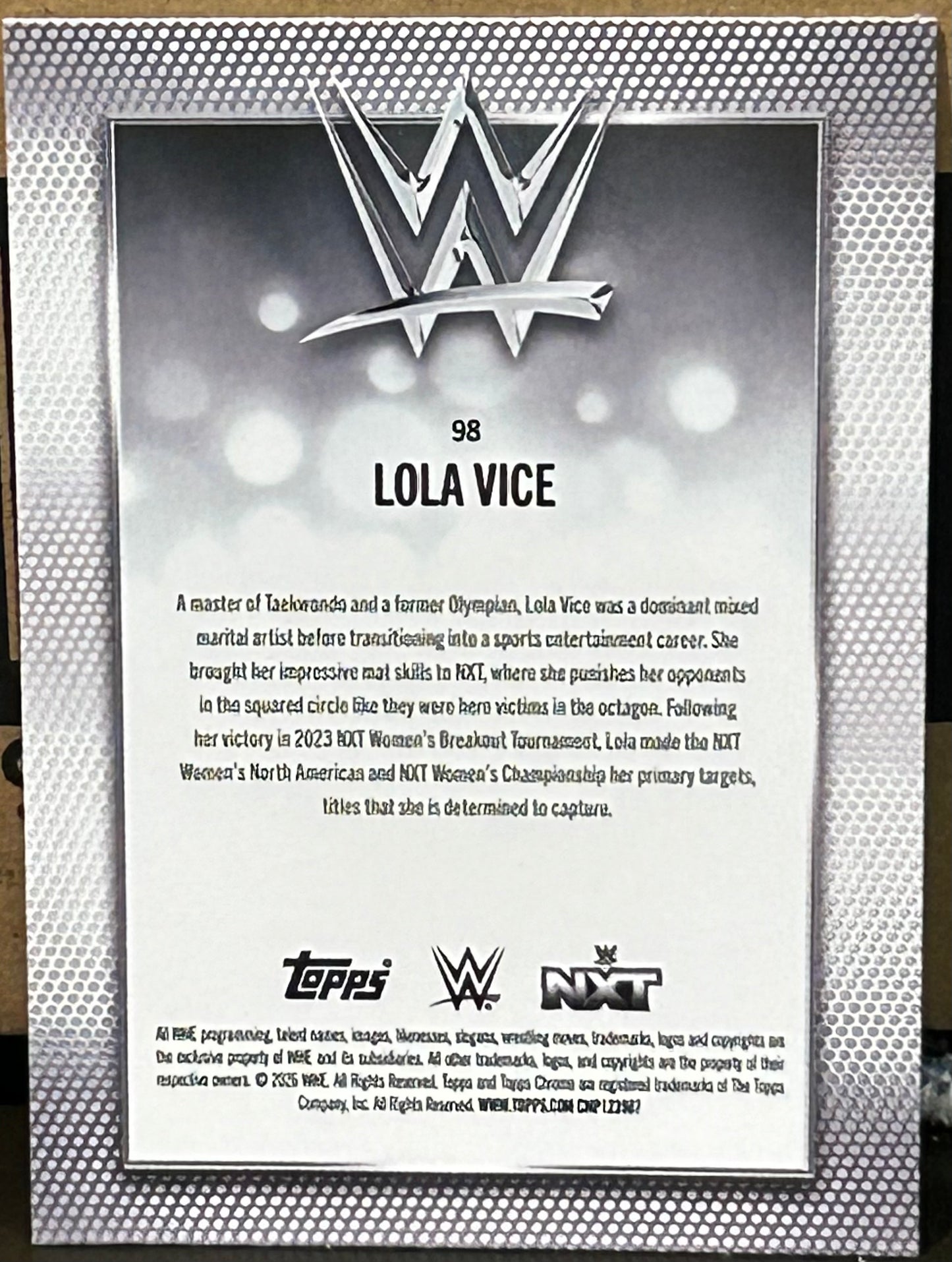 + Lola Vice 2026 WWE Topps Chrome Card