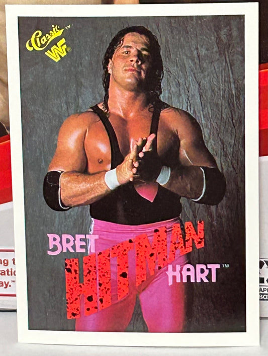 Bret Hart 1990 WWF WWE Classic Card