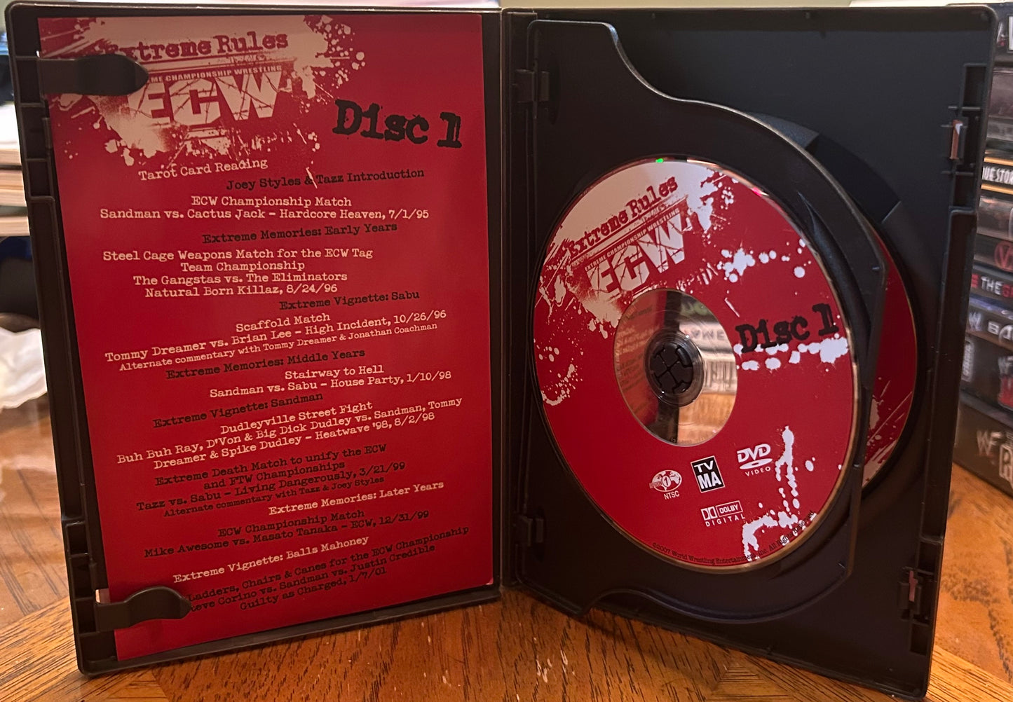 * ECW “Extreme Rules”DVD (2-Disc set) Cactus Jack, Gangstas, Eliminators & so much more)