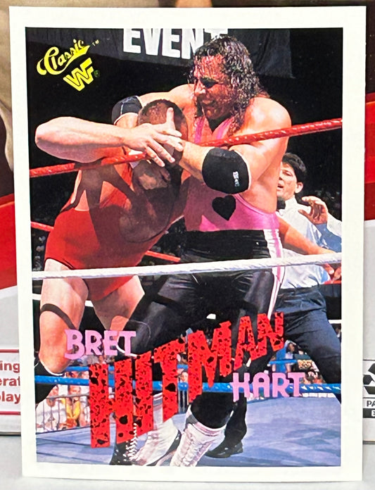 Bret “The Hitman” Hart 1990 WWF WWE Classic Card