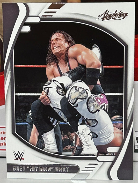 Bret “The Hitman” Hart 2022 WWE Panini Chronicles Absolute Card
