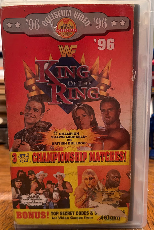 WWF WWE “King of the Ring 1996” VHS (Coliseum Home Video)