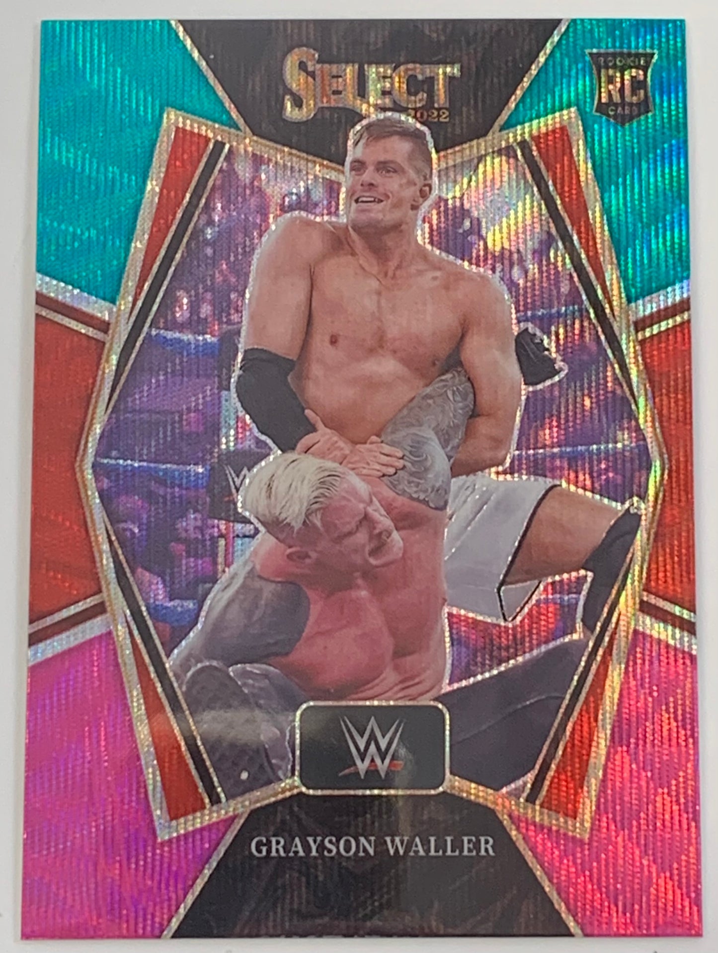 Grayson Waller 2022 WWE Panini Select Premier Level Refractor RC