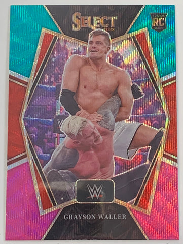 Grayson Waller 2022 WWE Panini Select Premier Level Refractor ROOKIE Card