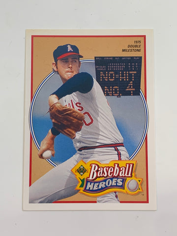 Nolan Ryan 1991 UD Upper Deck “Baseball Heroes” Card #12