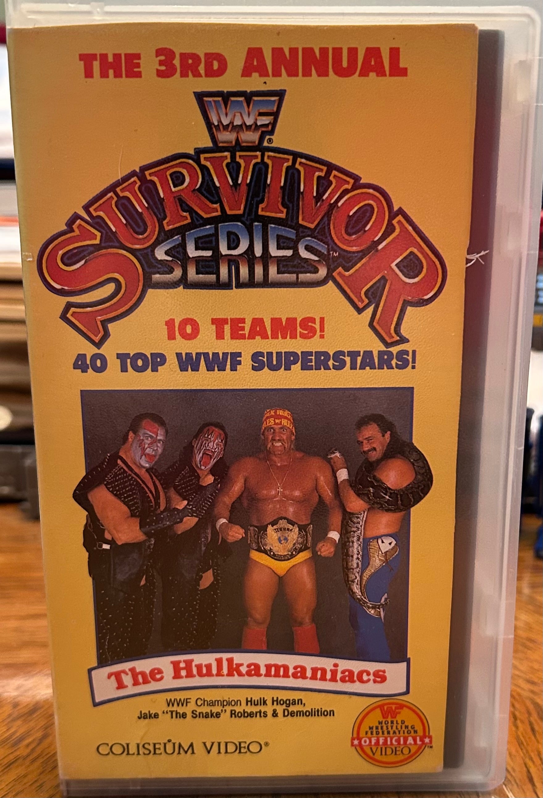 WWF WWE “3rd Annual Survivor Series” VHS (Coliseum Home Video