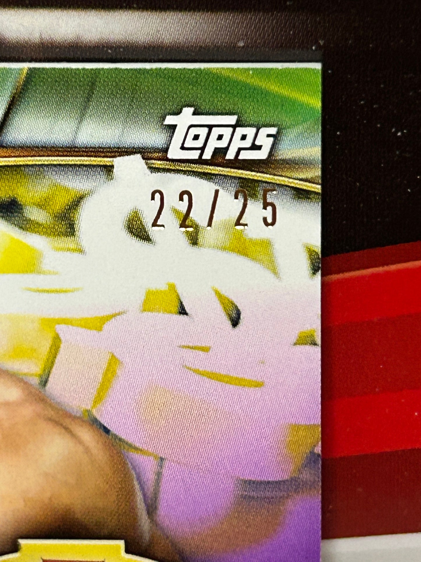 Cesaro WWE Topps 2019 Money In The Bank Purple Shirt Relic Card #/25