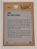 Nolan Ryan 1991 UD Upper Deck “Baseball Heroes” Card #14