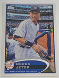 Derek Jeter 2012 Topps Checklist Card NY Yankees