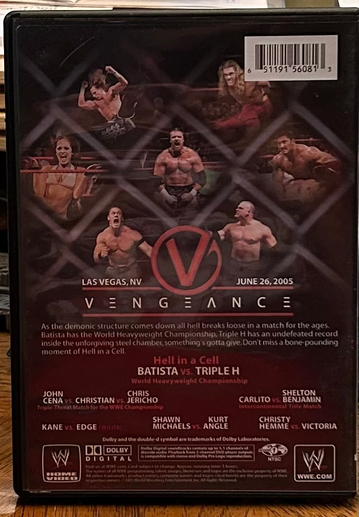 * WWE “Vengeance 2005” DVD (John Cena, Chris Jericho, HBK & so much more)