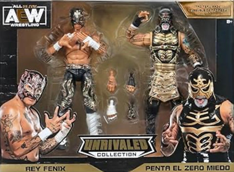 Pentagon & Rey Fenix (Lucha Bros) Action Figures (RED HOT)