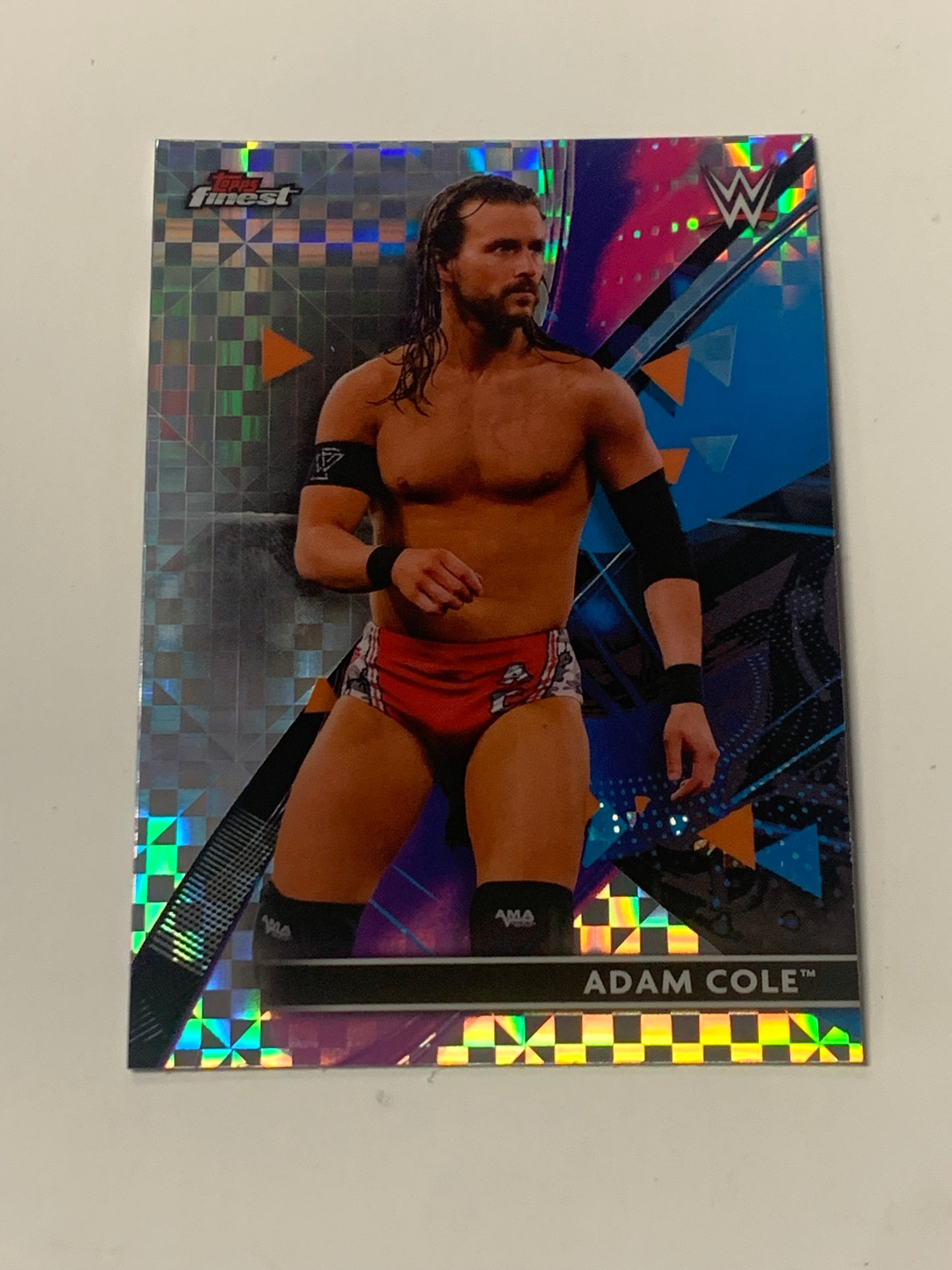 Adam Cole 2021 WWE Topps Finest X-Fractor Card