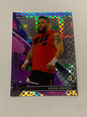 Kevin Owens 2021 WWE Topps Finest X-Fractor Card