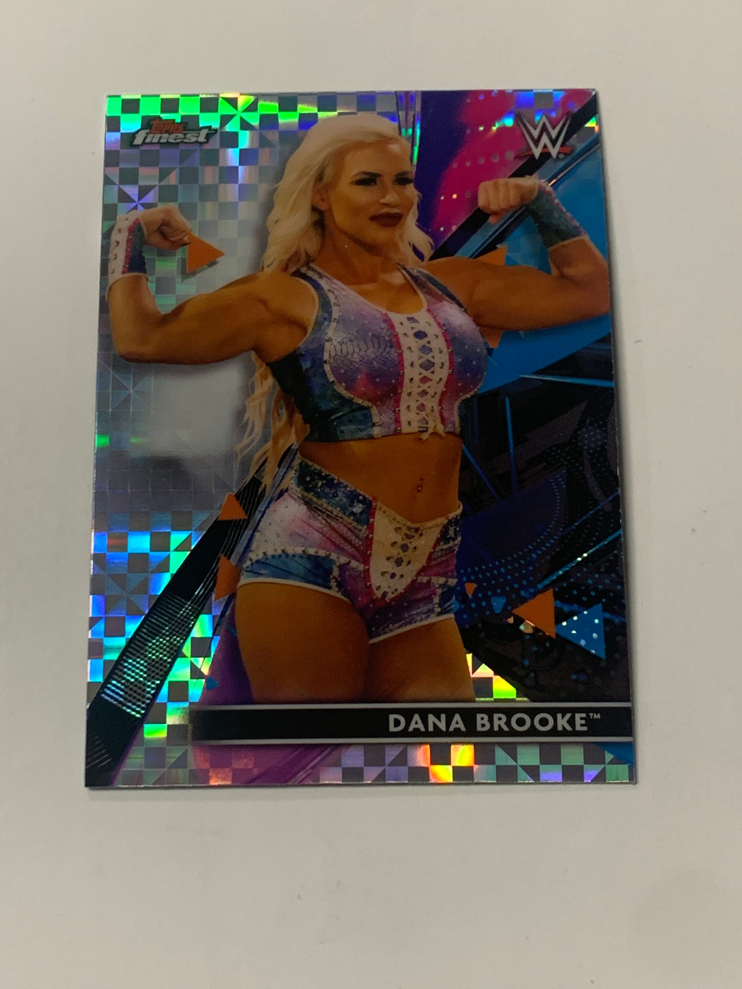 Dana Brooke 2021 WWE Topps Finest X-Fractor Card