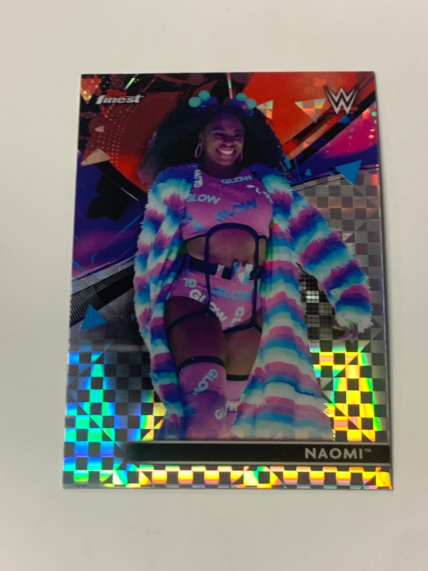Naomi 2021 WWE Topps Finest X-Fractor Card