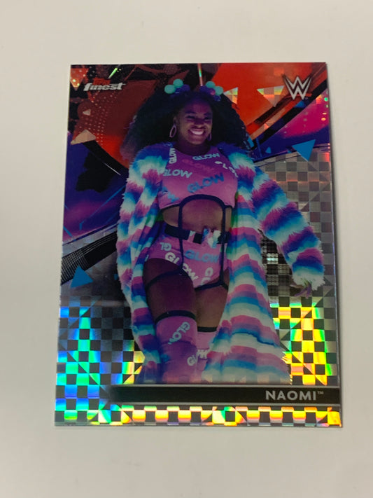 Naomi 2021 WWE Topps Finest X-Fractor Card