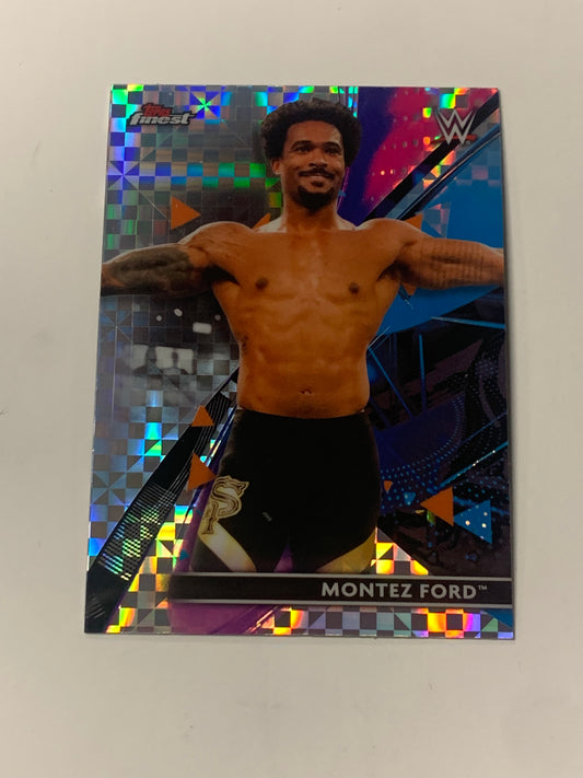 Montez Ford 2021 WWE Topps Finest X-Fractor Card