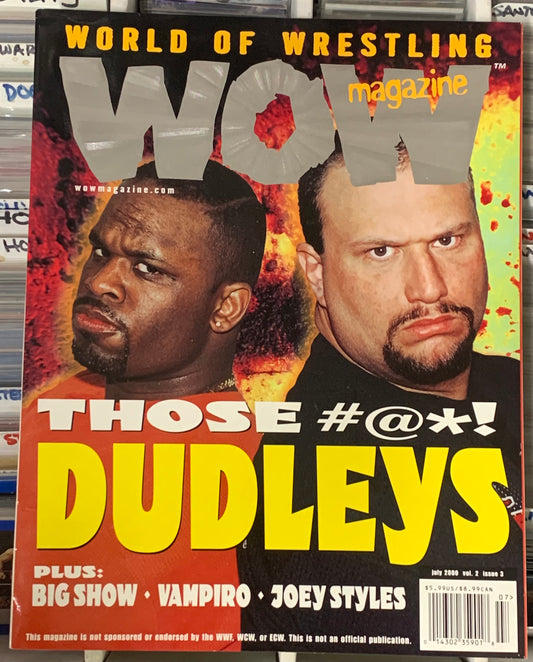 WOW World of Wrestling Magazine July 2000, Volume 2, #3 (Dudley Boyz)