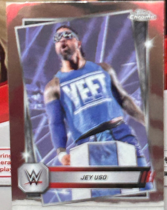 Jey Uso YEET 2025 WWE Topps Chrome Card