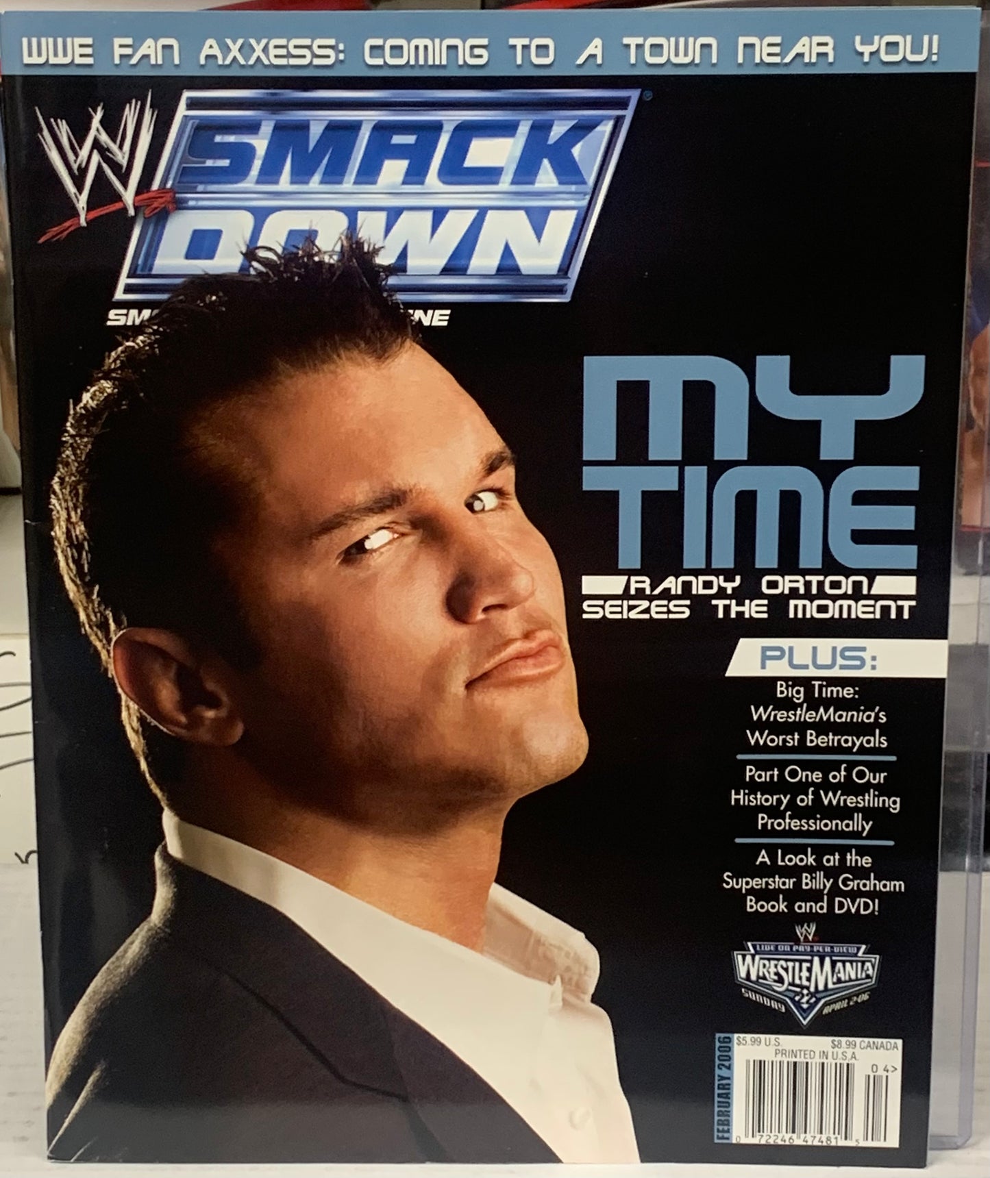 WWE Smackdown Magazine Feb 2006 Randy Orton (Orton Poster)