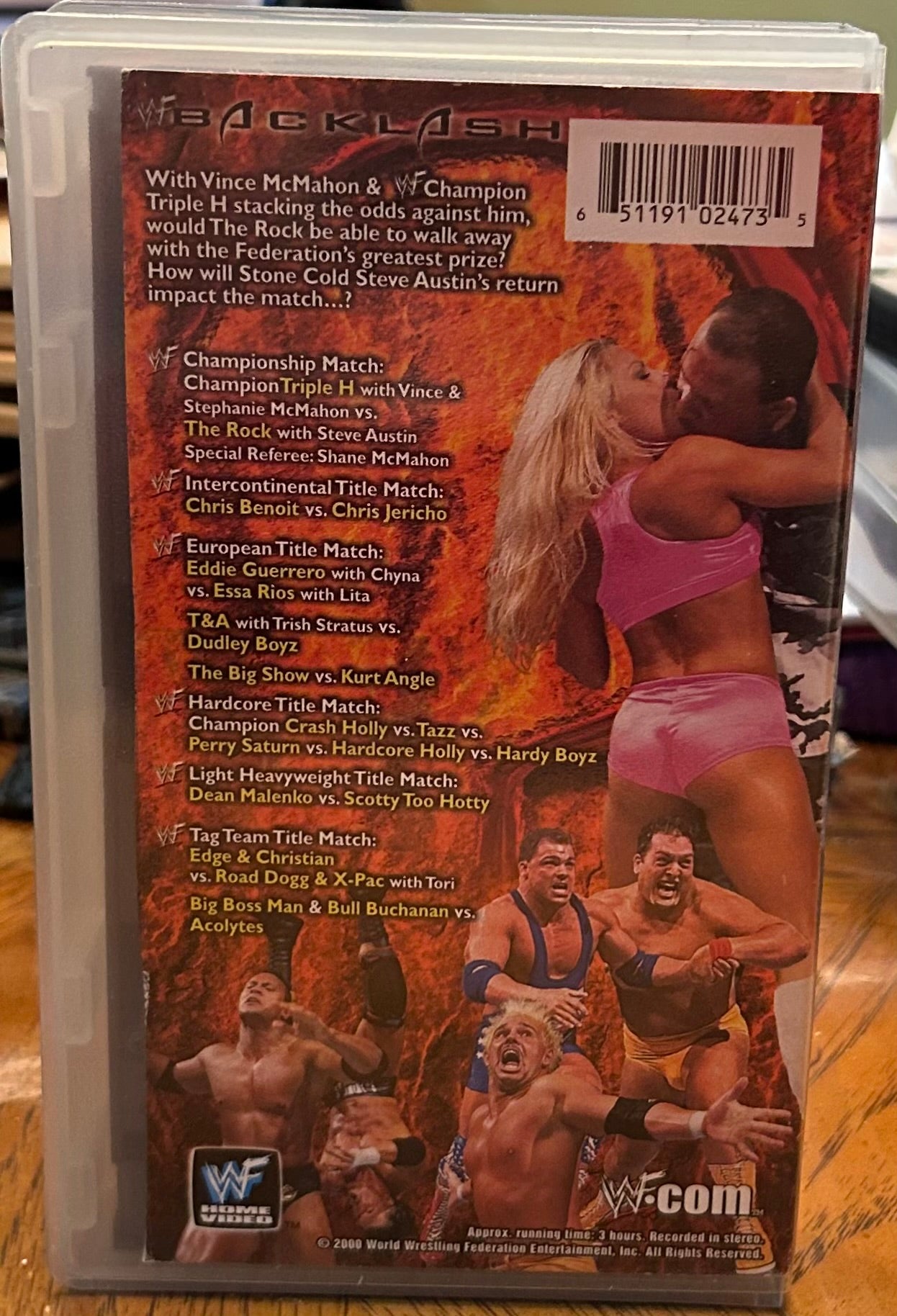 * WWF WWE “Backlash 2000” VHS (WWE Home Video)
