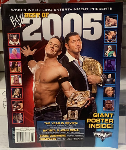 WWE Magazine “Best of 2005” (Comes with a Double Sided Full Color Poster of Cena & Batista from Wrestlemania 22)