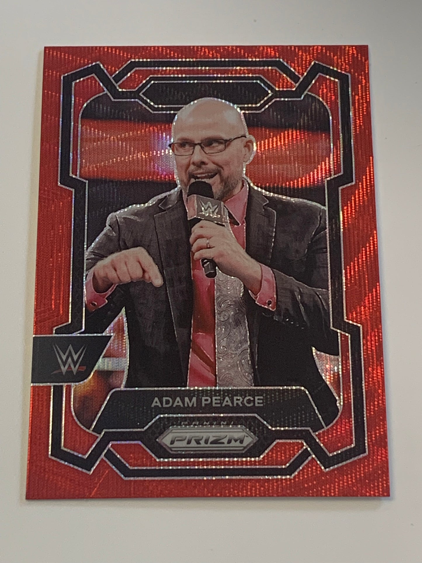Adam Pearce 2024 WWE Prizm RED WAVE