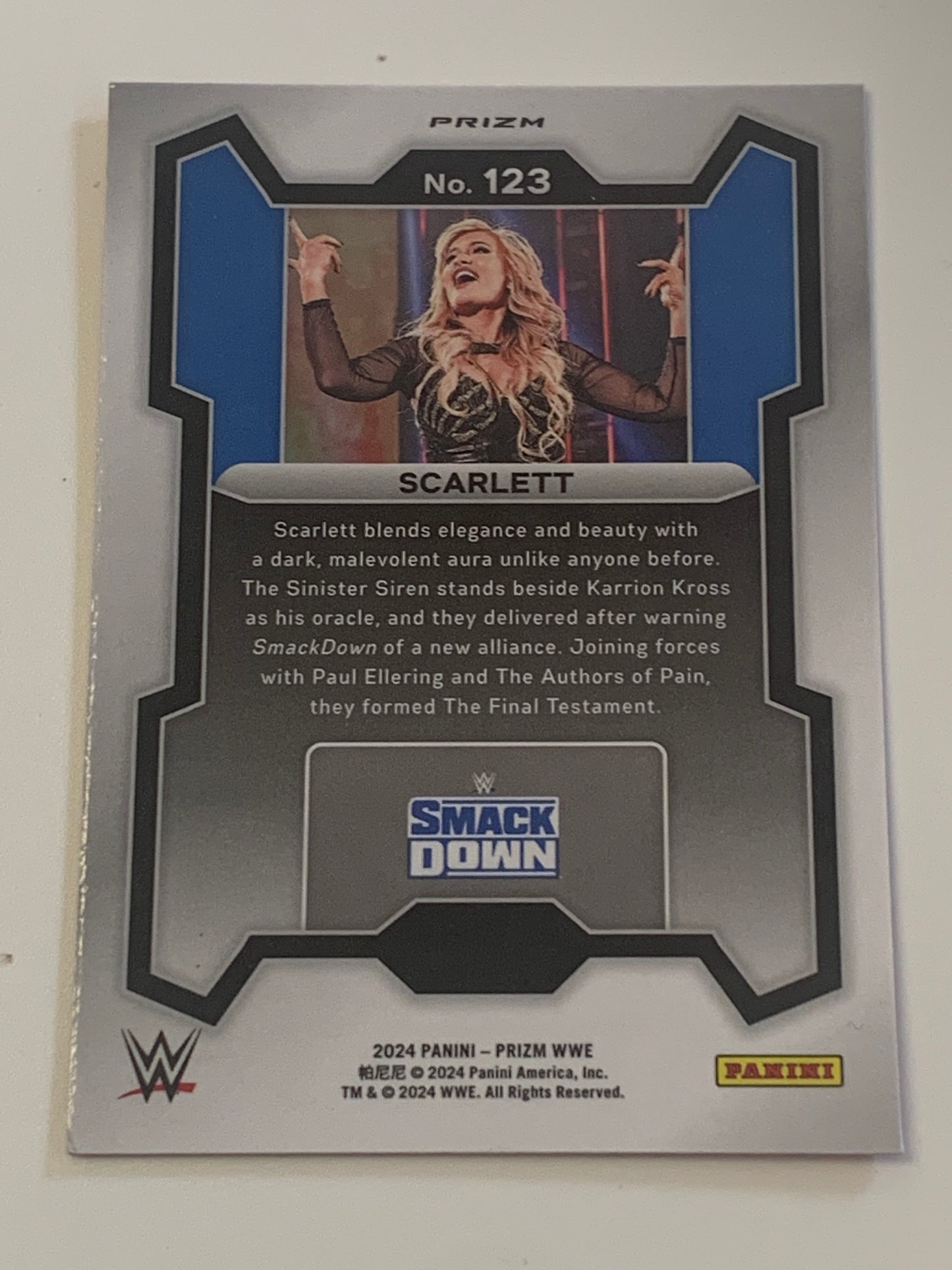 Scarlett 2024 WWE Prizm RED WAVE