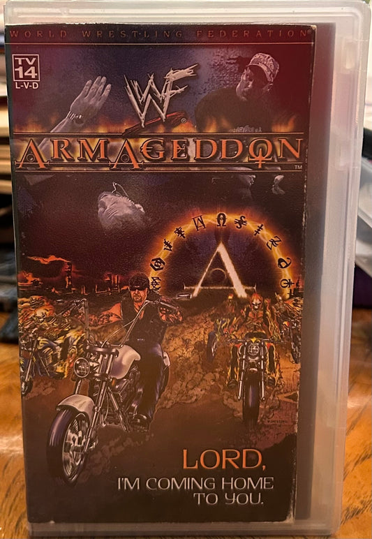* WWF WWE “Armageddon 2001” VHS (WWE Home Video)