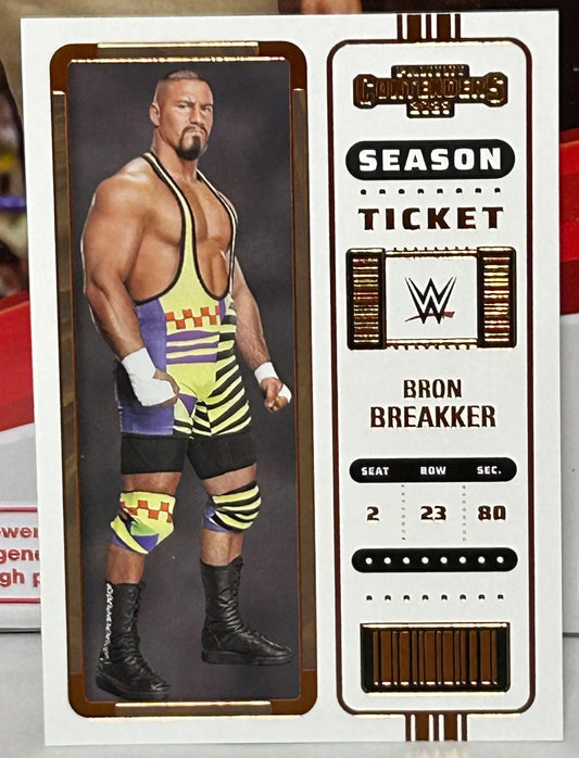 Bron Breakker 2023 WWE NXT Panini Chronicles Contenders Bronze Parallel