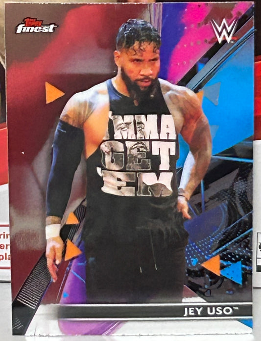 Jey Uso 2021 WWE Topps Finest Card
