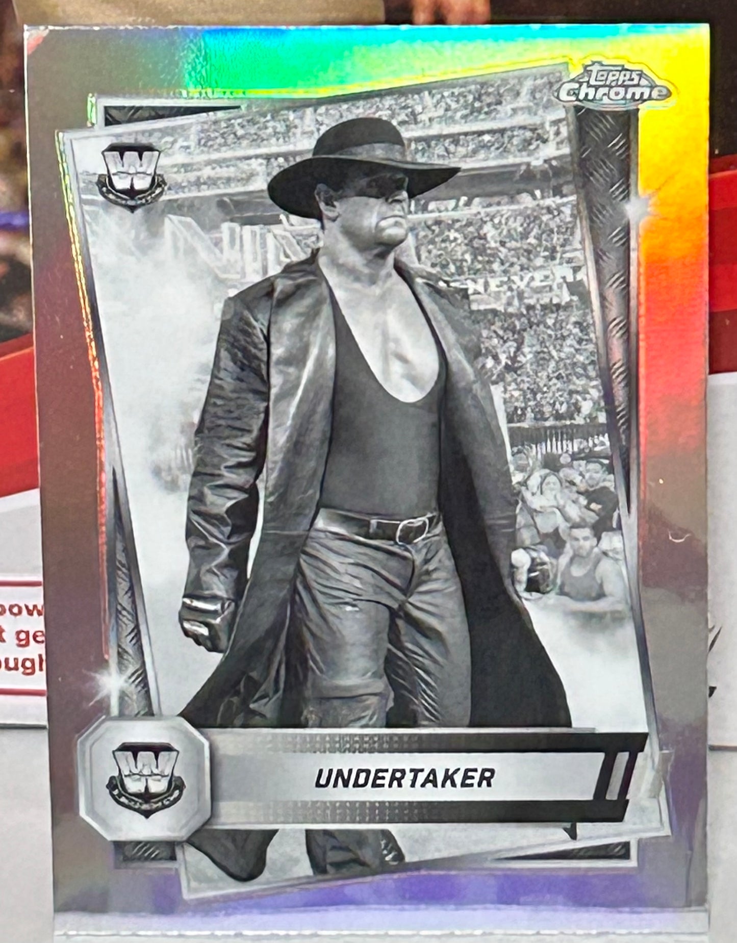 The Undertaker 2025 WWE Topps Chrome SEPIA REFRACTOR Card