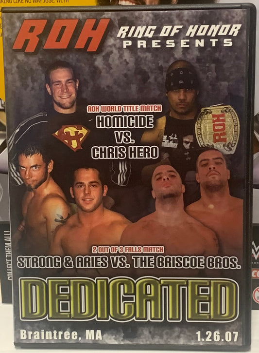 ROH Ring of Honor DVD “Dedicated” 1/26/07 (Briscoes, Shingo, Aries, Strong)